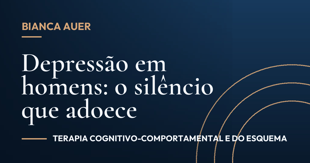 Depressão em homens: o silêncio que adoece