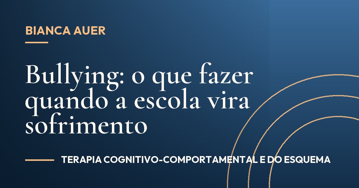 Bullying: o que fazer quando a escola vira sofrimento